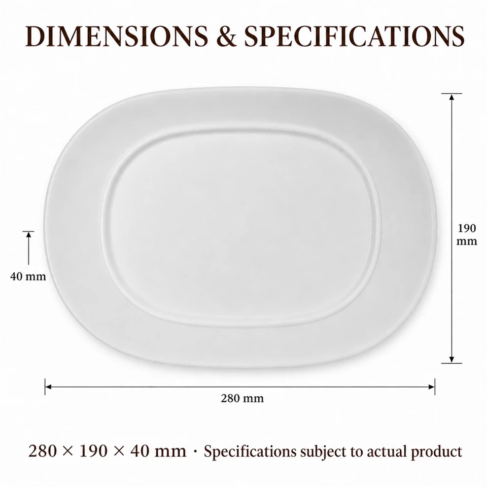 White Melamine Serving Plate price